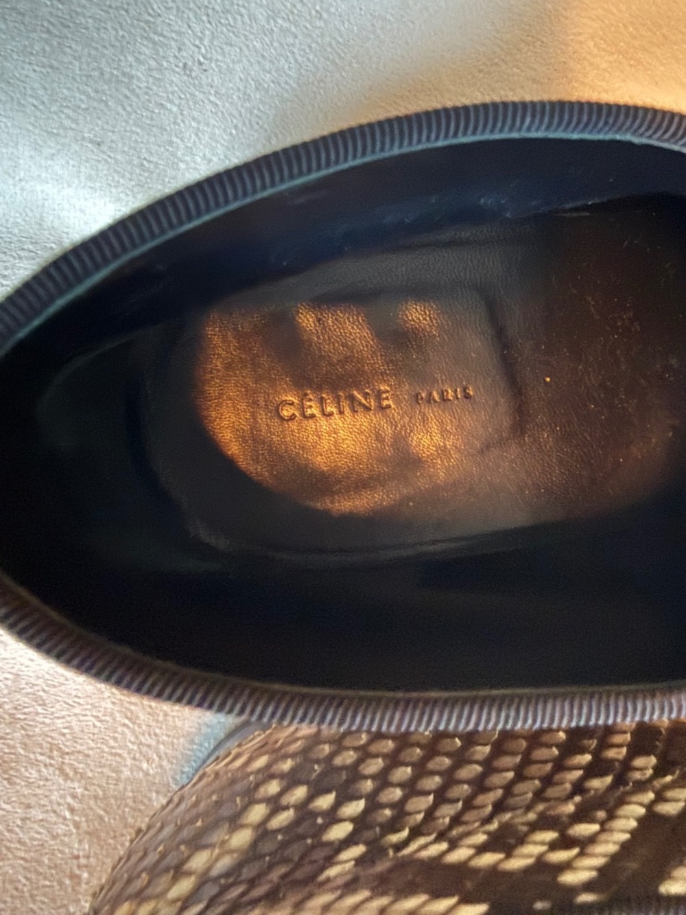 Celine Python Snakeskin Booties - Picture 5 of 6